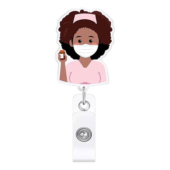 Other - NURSE scrublife reel acrylic
nurse badge working ID card holder essential